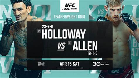 ufc dchedule